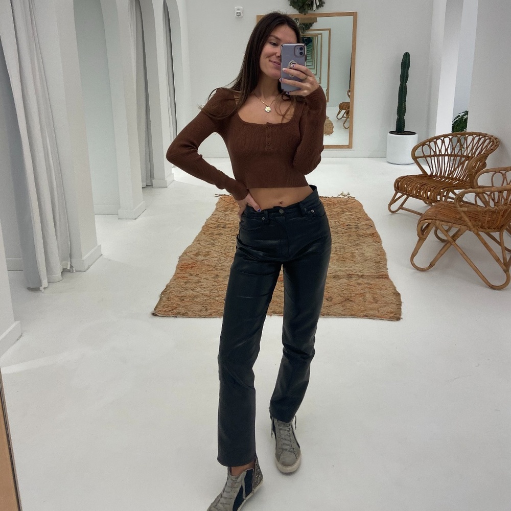 Agolde Recycled Leather Pants